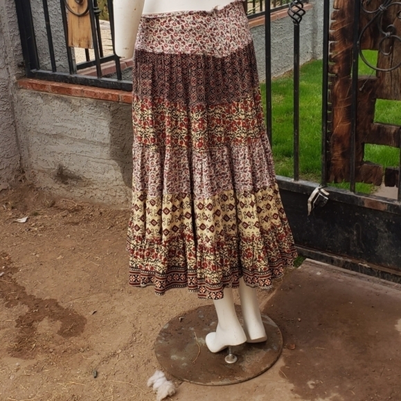Vintage 1990s‎ Boho skirt - Picture 4 of 5